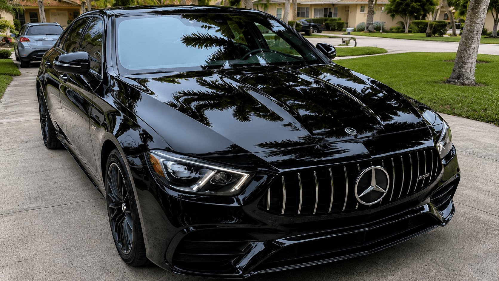 Mercedes AMG GT before Salt & Shines detailing
